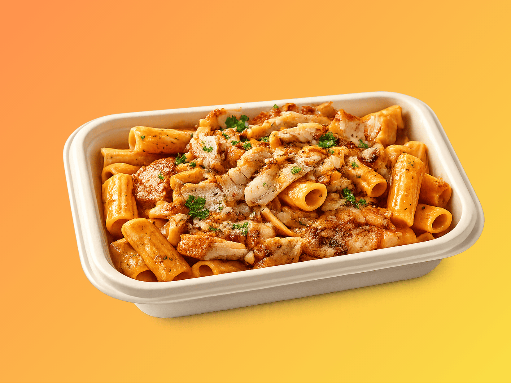 Pasta Chicken Döner mit Rigatoni und Hähnchen-Dönerfleisch